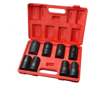 8pc 1in Drive Deep Impact Socket Set